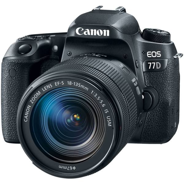 دوربین عکاسی کانن مدل 77D به همراه لنز 18-55