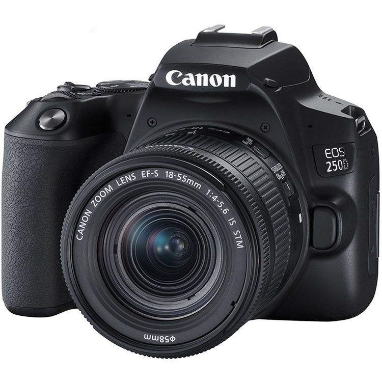 دوربین کانن 250D به همراه لنز EF-S 18-55 mm f/3.5-5.6 III
