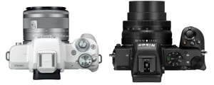 مقایسه دوربین کانن M50 و نیکون Z50