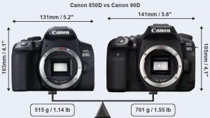 ولاگری حرفه ای با دوربین کانن 90d یا دوربین کانن 850d ، کدام مناسب تر است؟