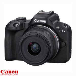 دوربین بدون آینه Canon EOS R50 با لنزهای 18-45 میلی متر و 55-210 میلی متر