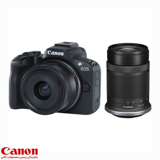 دوربین-بدون-آینه-کانن-R50-با-لنز-55-210