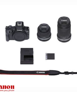 پک-کامل-Canon-EOS-R50-Mirrorless-Camera-with-18-45mm