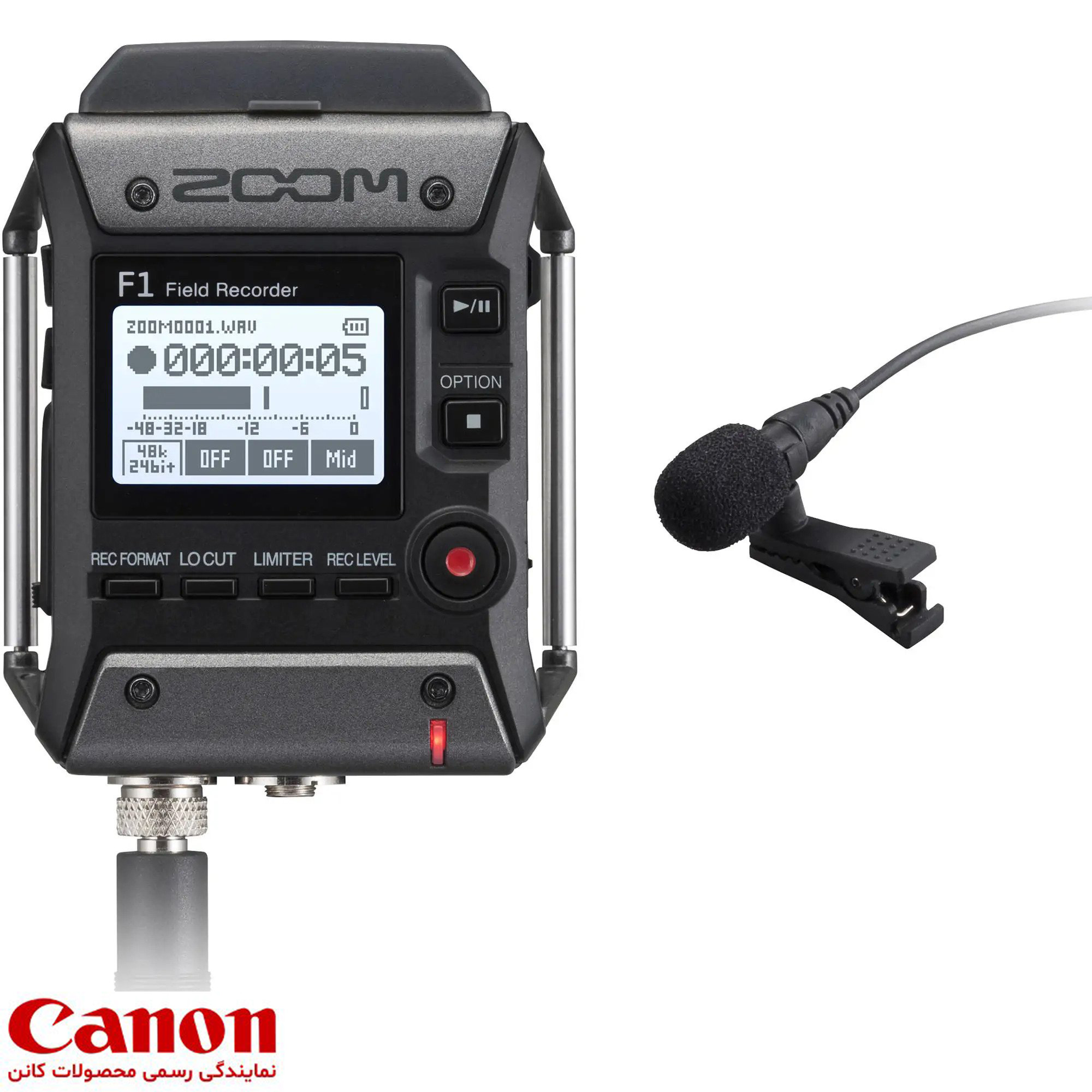 میکروفن و رکوردر زوم Zoom F1-SP 2-Input/2-Track Portable Recorder with Microphone